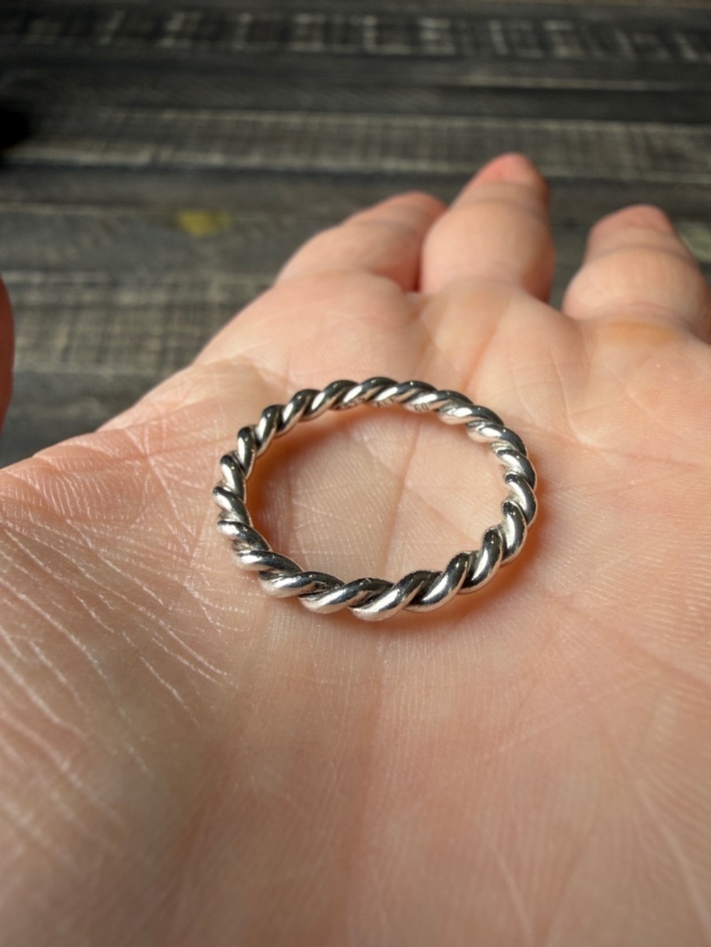 Retired Pandora Silver Twist Ring